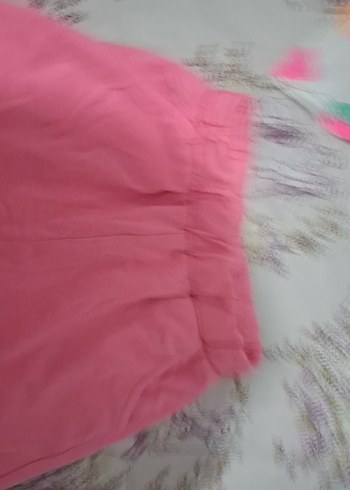 Kız Çocuk Pembe Pamuklu Şort - Görsel 2