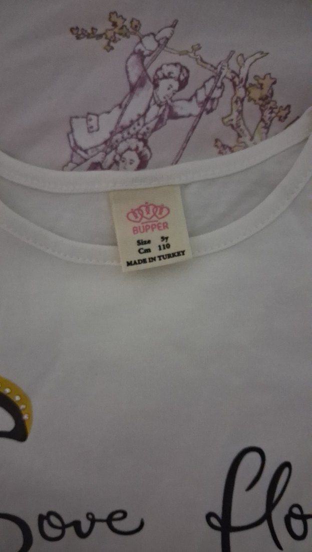 Kız Çocuk Sarı Çiçek Desenli Pamuk Elbise - Görsel 4