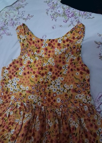 Çiçek Desenli Bohem Kız Elbisesi - Görsel 2