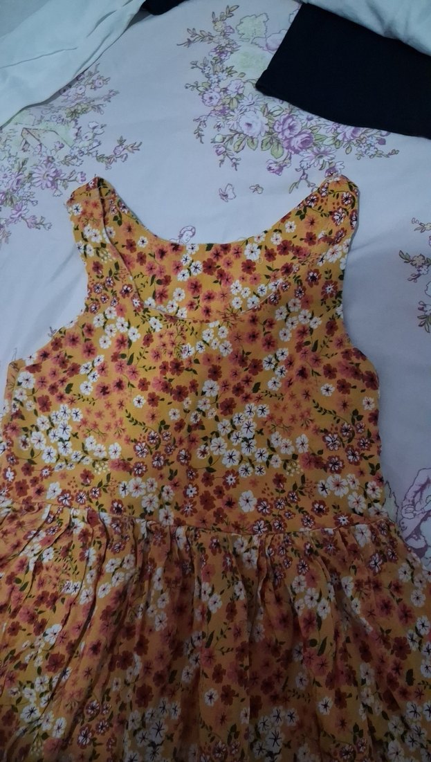 Çiçek Desenli Bohem Kız Elbisesi - Görsel 2