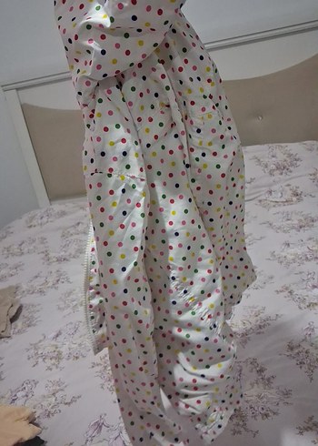 Kapüşonlu Renkli Baskılı Kız Yağmurluk - Görsel 5