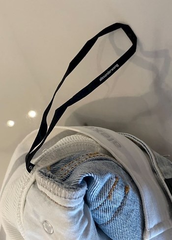 Alexender Wang Kadın Mavi Kot Şort - Görsel 6