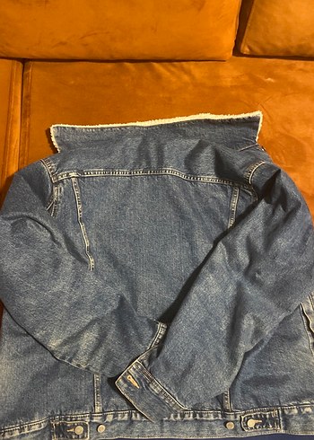 Düğmeli İçi Kürklü Kot Ceket - Görsel 2