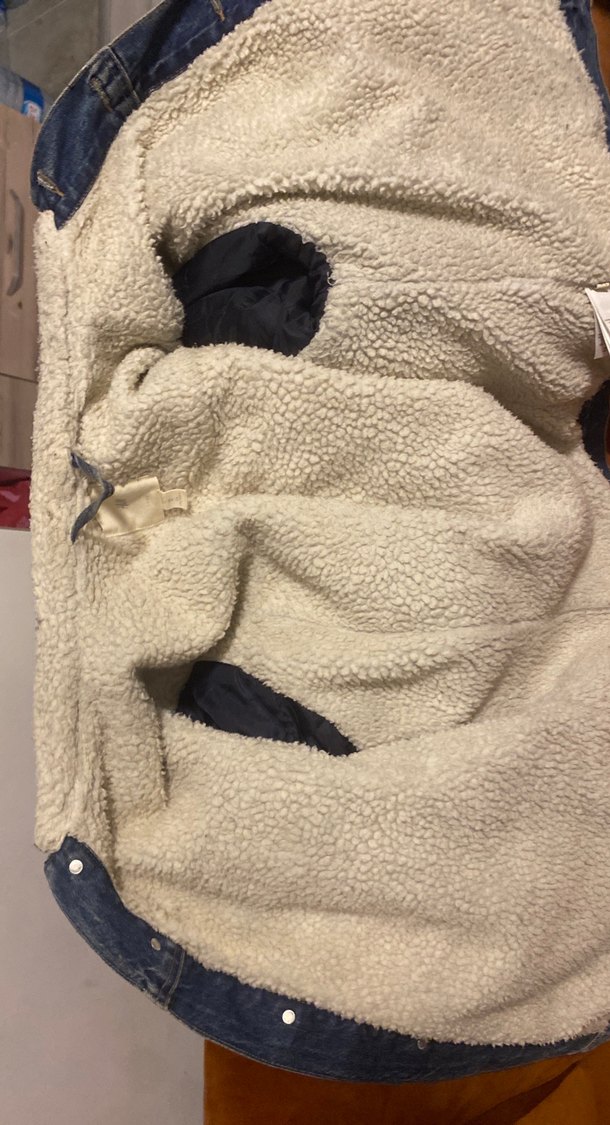 Düğmeli İçi Kürklü Kot Ceket - Görsel 3