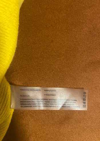 Sarı Renk Reflect Studio Pamuklu Bere - Görsel 4