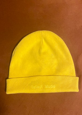 Sarı Renk Reflect Studio Pamuklu Bere - Görsel 2