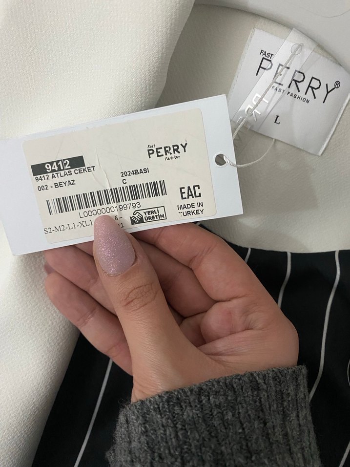 Beyaz Blazer Ceket - Görsel 4