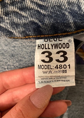 Mavi mom jean - Görsel 3