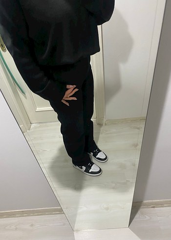 Siyah Regular Fit kanvas kot pantolon - Görsel 2