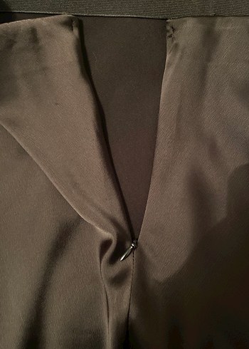 Siyah Uzun Salaş Kadın Saten Etek - Görsel 6