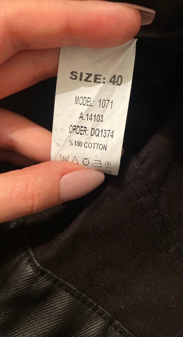 Siyah Deri Maxi Kadın Pantolon - Görsel 4