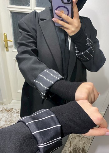 Siyah Blazer Ceket - Görsel 3