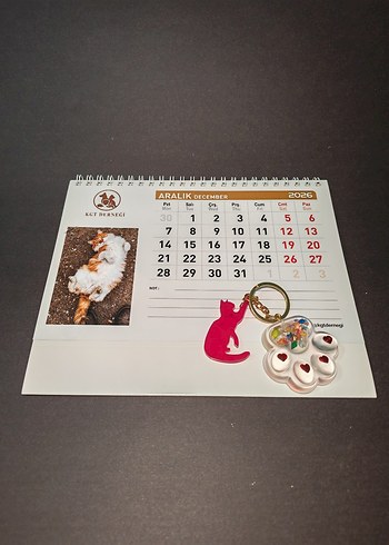 Pembe Kedi ve Patik Anahtarlık - Görsel 2