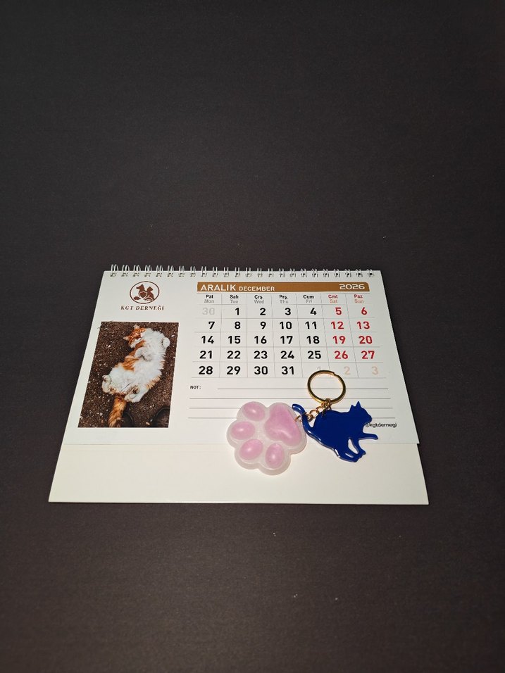 Pembe Kedi ve Patik Anahtarlık - Görsel 4