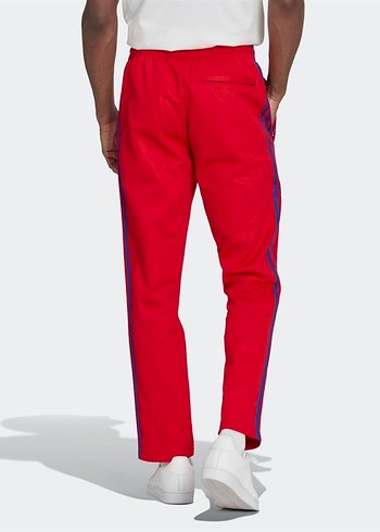 Adidas etiketli , Kırmızı Bağcıklı  Spor Pantolonu eşofman altı - Görsel 2