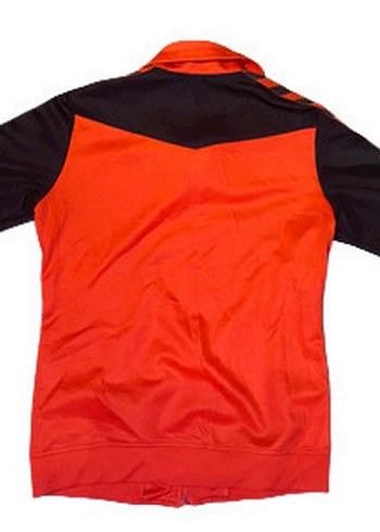 Kırmızı Fermuarlı  Sweatshirt eşofman üstü - Görsel 2