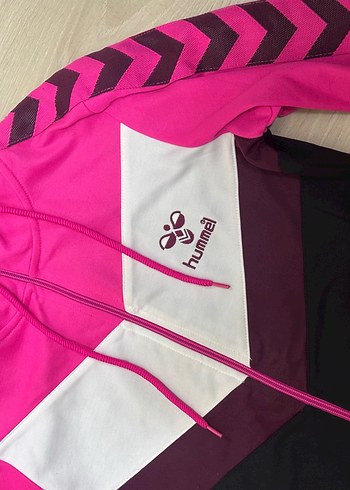 Kadın Pembe Fermuarlı Spor Ceket eşofman üstü - Görsel 4