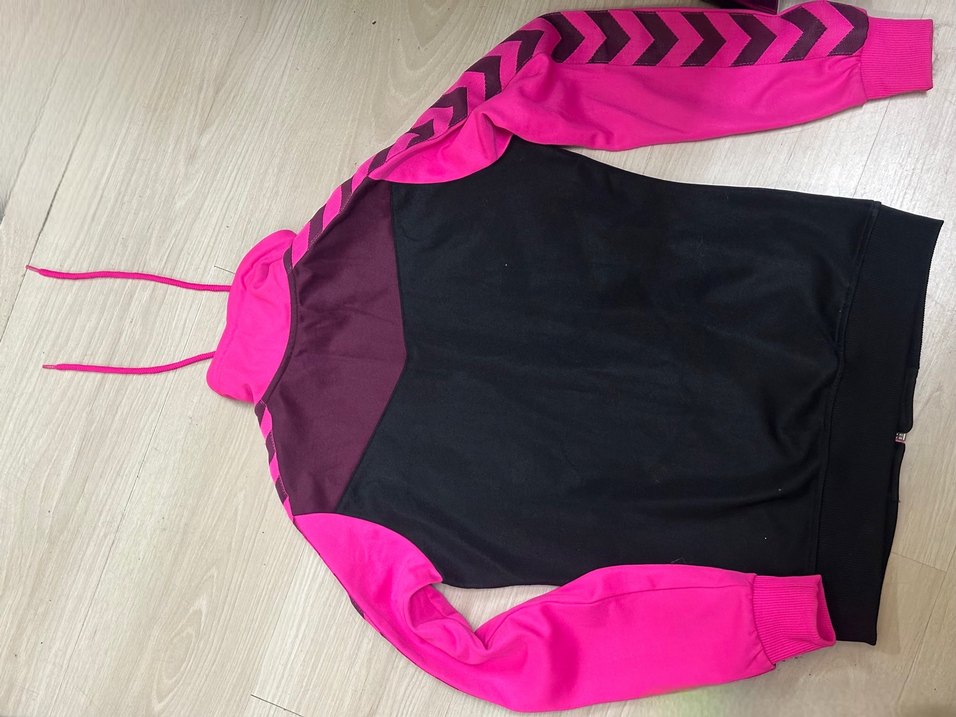 Kadın Pembe Fermuarlı Spor Ceket eşofman üstü - Görsel 5