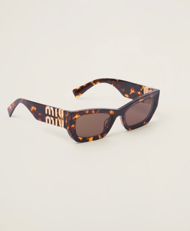 Kahverengi Tokalı Kadın Sokak Tarzı Gözlük miu miu - Görsel 2