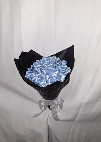 Mavi Kurdele Çiçek Buketi - Görsel 2