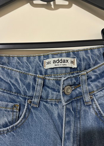 Kadın Mavi Bol Kesim Midi Denim Pantolon - Görsel 3