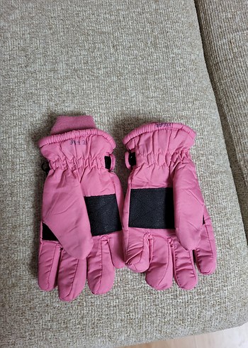 Kız Çocuk Pembe Polar Eldiven 7 8 y - Görsel 2