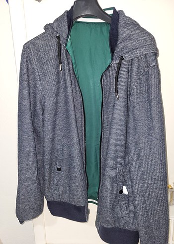 Lcw Yeşil Gri Çift Taraflı Erkek Midi Ceket - Görsel 3