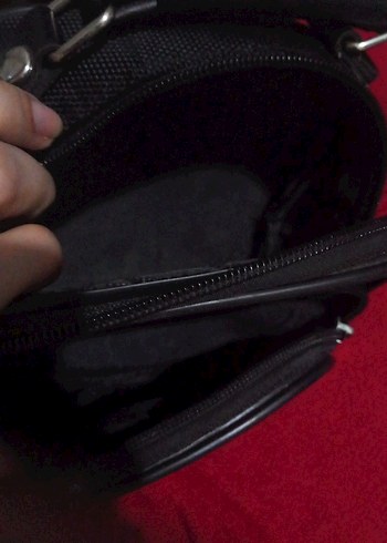 Siyah Erkek Omuz Çantası Fermuarlı - Görsel 3