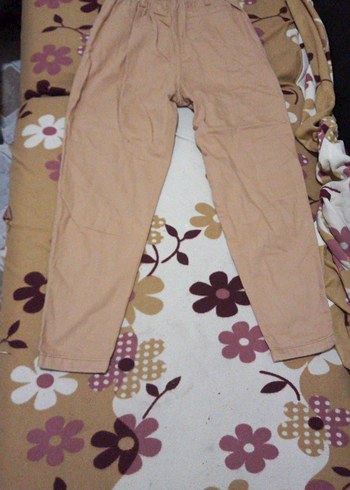 Beli Büzgülü Gabardin Bej Pantolon - Görsel 2