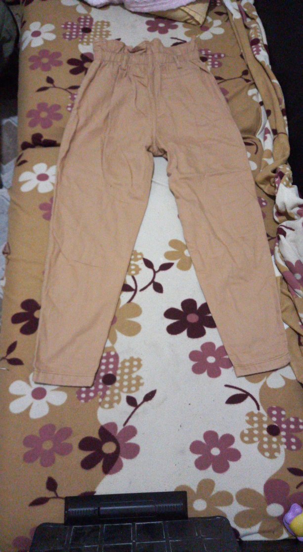 Beli Büzgülü Gabardin Bej Pantolon - Görsel 2