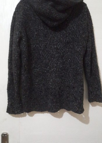 Gri Örgü Kadın Ceket - Görsel 2