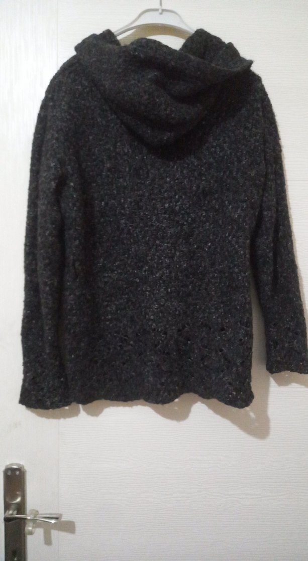 Gri Örgü Kadın Ceket - Görsel 2