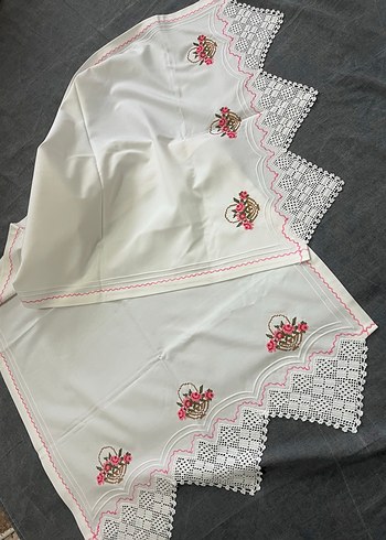 Dantelli etamin mutfak örtü seti - Görsel 9