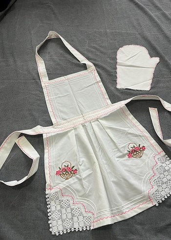 Dantelli etamin mutfak örtü seti - Görsel 6