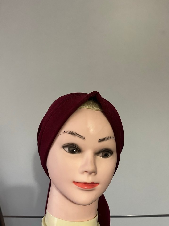 Bordo Kadın TESETTÜR BONE - Görsel 3