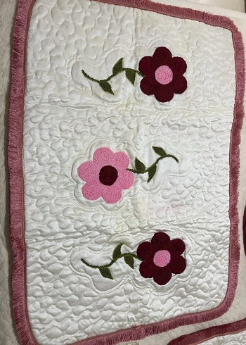 PUNCH İŞİ Beyaz Banyo Paspası Seti - Görsel 2