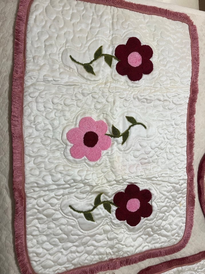 PUNCH İŞİ Beyaz Banyo Paspası Seti - Görsel 2