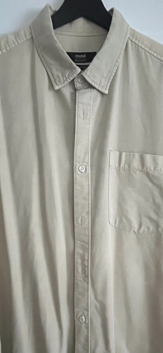 MAVİ Cep Detaylı Bej Gömlek Loose Fit - Görsel 3