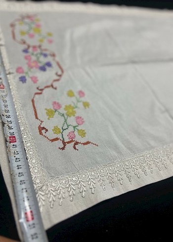 Etamin işlemeli salon takımı - Görsel 4