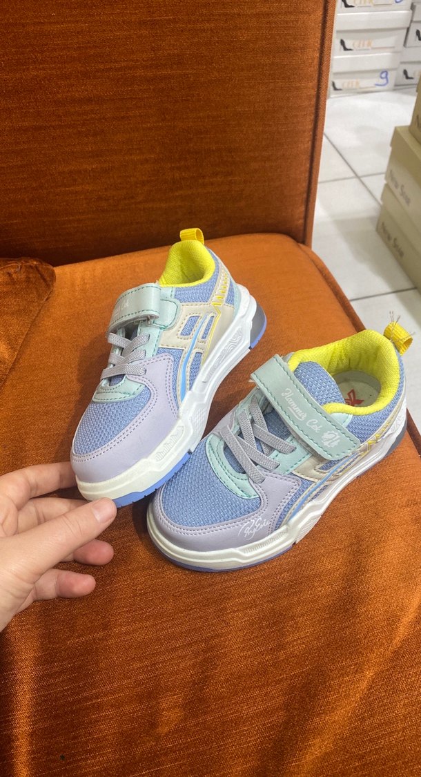 ErkekÇocuk Çok Renkli Bağcıklı Spor Ayakkabı - Görsel 2