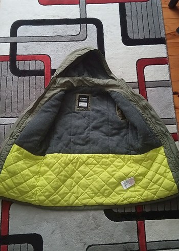 Gri Kapüşonlu Erkek Çocuk Ceketi - Görsel 2