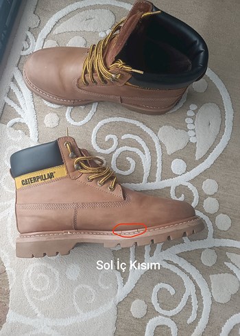 Caterpillar Kahverengi Bağcıklı Erkek Bot - Görsel 5