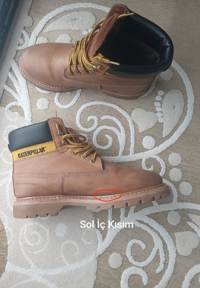 Caterpillar Kahverengi Bağcıklı Erkek Bot - Görsel 5