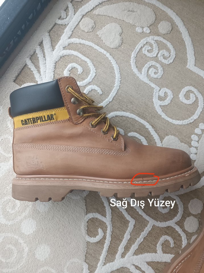 Caterpillar Kahverengi Bağcıklı Erkek Bot - Görsel 4