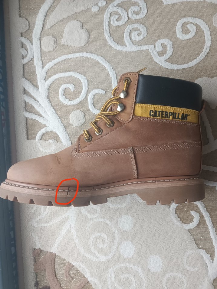 Caterpillar Kahverengi Bağcıklı Erkek Bot - Görsel 3