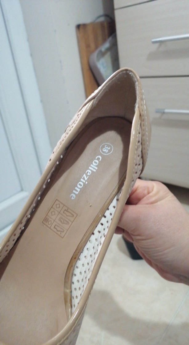 Bej Dolgu Topuklu Kadın Stiletto - Görsel 2