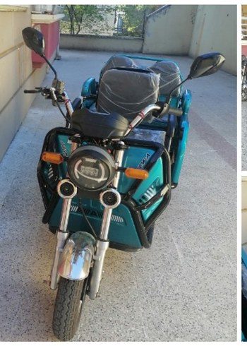 Mavi Elektrikli Üç Tekerlekli Bisiklet - Görsel 4