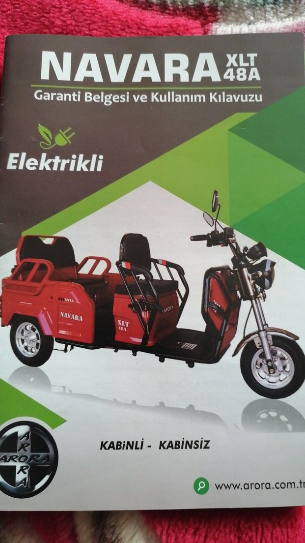 Mavi Elektrikli Üç Tekerlekli Bisiklet - Görsel 2