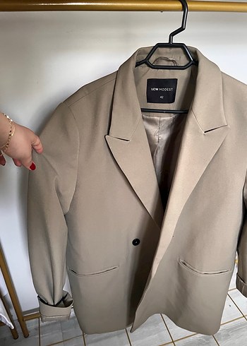 Yeşil Midi Kadın Blazer Ceket - Görsel 3