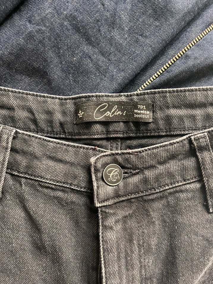 Gri Geniş Kesim  Kadın Jean - Görsel 4